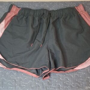 BCG Women's Gray and Pink Athletic Shorts size 1X